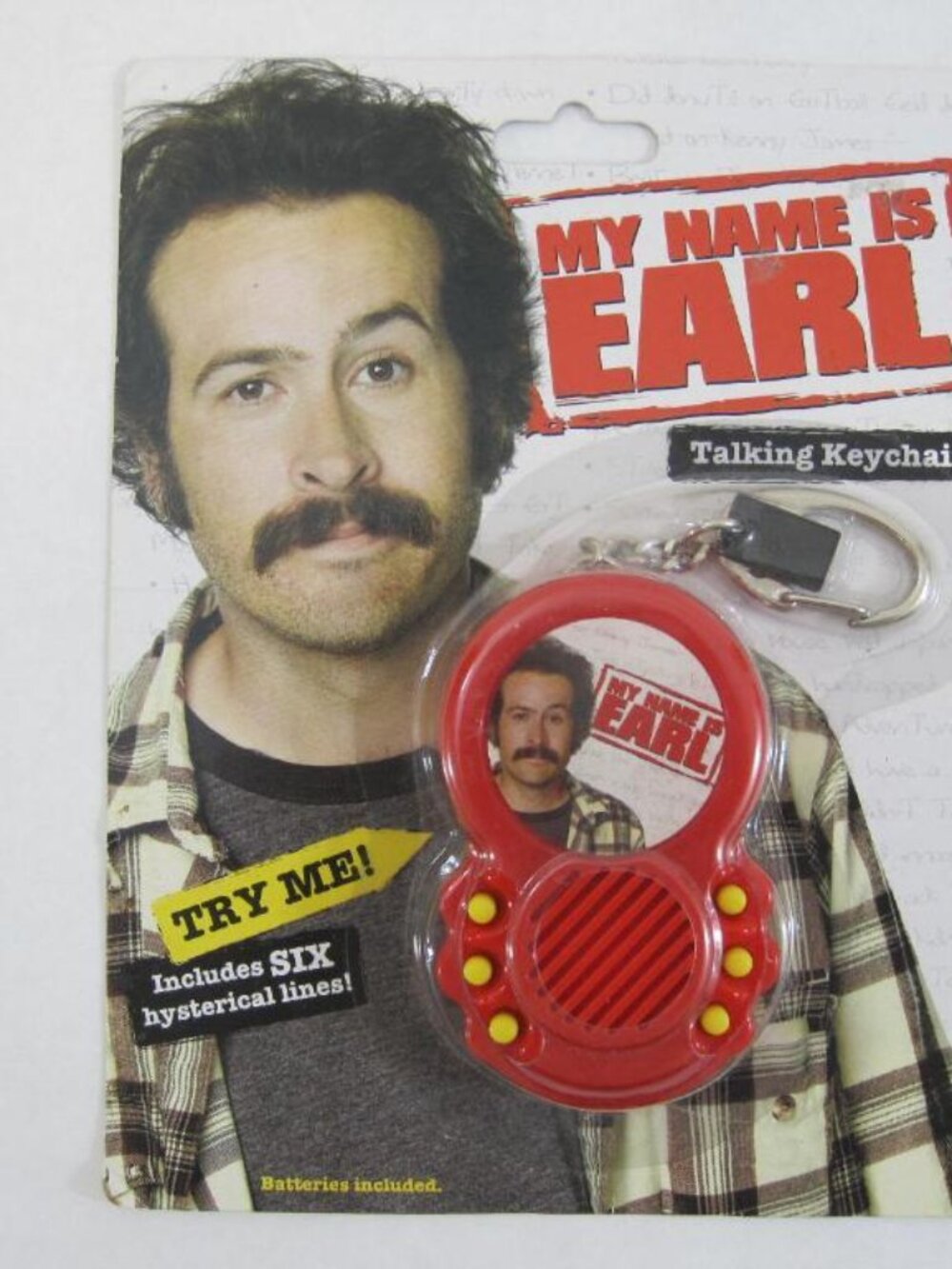 My Name is Earl Talking Keychain TV Collectible NEW RARE Needs New batteries